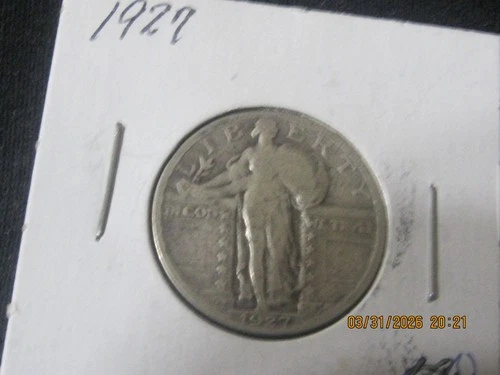 1927 Standing Liberty Quarter 25C – 90% Silver – Circulated – U.S. Coin