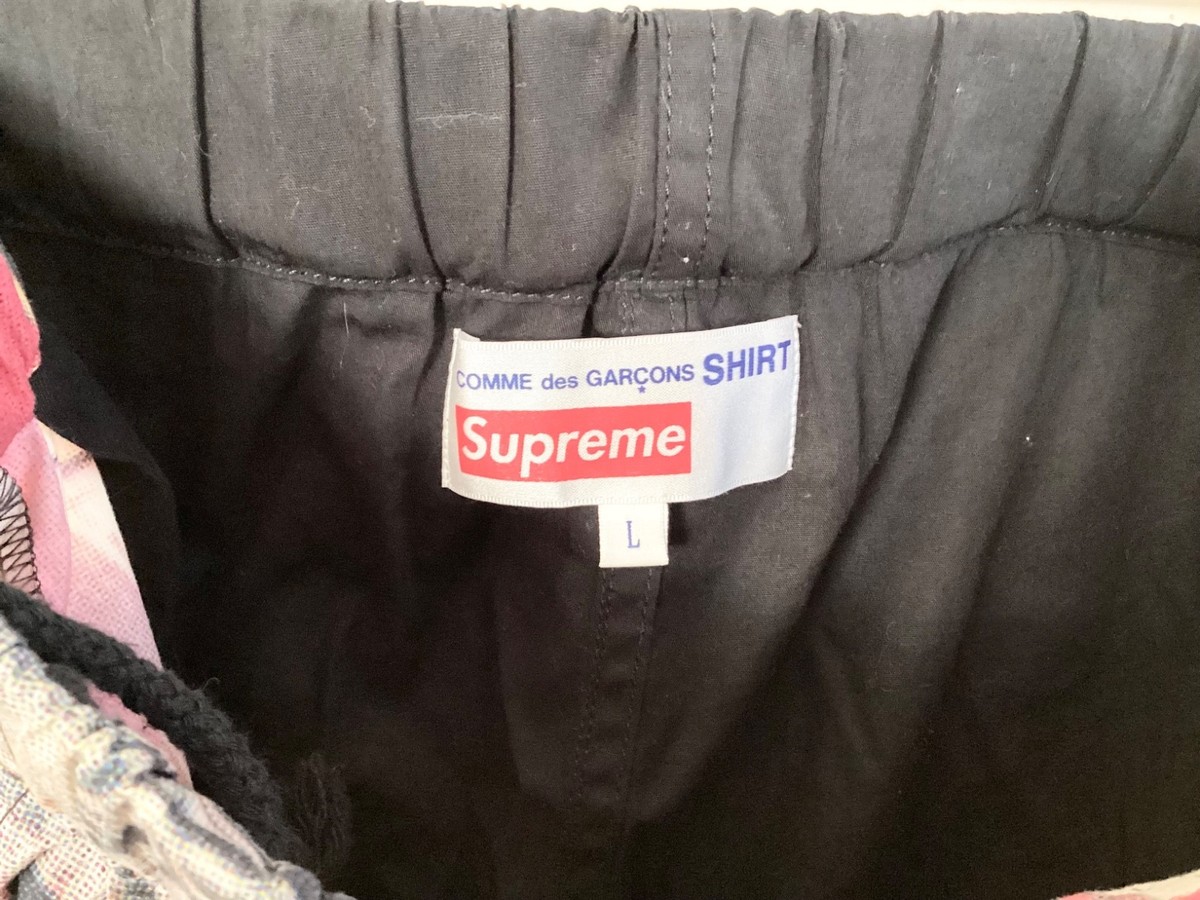 L)Supreme Comme des Garcons SHIRT Patchwork Skate Pant Multicolor
