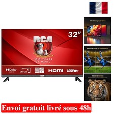 32 Pouces RCA E32 TV avec Dolby Audio et Ports HDMI/USB : Idéal pour Home Cinema
