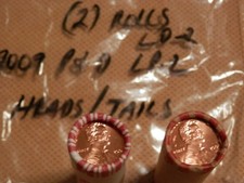 2009 P&D Lincoln Cent Rolls BU Uncirculated 2 OBW Rolls-Formative Years(#1-3)