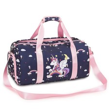 Unicorn Duffle Bag for Girls - Ballet  Sports Gym Bag with Shoe Compartment
