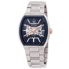 Bulova Maquina Automatic Blue Dial Men's Watch 98A319