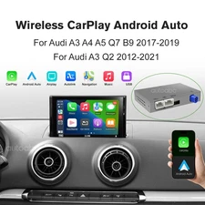 Wireless CarPlay for Audi A3 Q2 2012-2021 Android Auto w/Mirror Link AirPlay