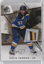 2021 Upper Deck SP Game Used Gold Premium Memorabilia 7/15 David Perron #45 0t2