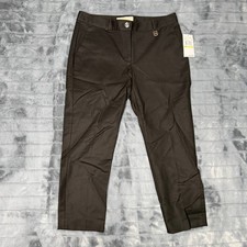 Michael Kors Womens Black Basics Ankle Trousers QU53B7L2UE Size 4 NWT