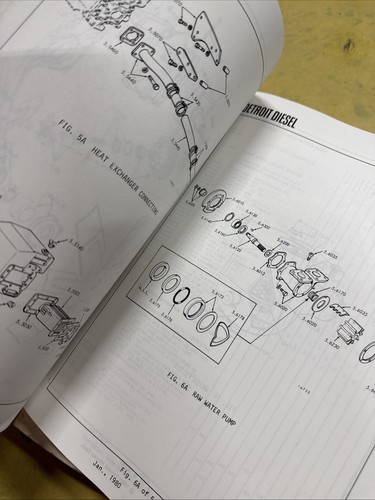 Detroit Diesel GM 6 8 & 16 Serie 92 Fabrik Teilekatalog Handbuch Set Buch 1 & 2 - Bild 4 von 6