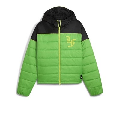 PUMA X Lafrance Green Full Zip Jacket Mens Green Athletic Outerwear Small