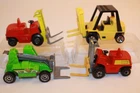 Four (4) Vintage 1972 - 2001 Matchbox / Hot Wheels Forklift Load / Unload Trucks