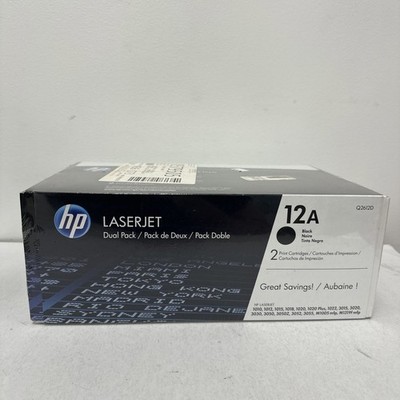 HP 12A Black - DUAL Pack Toner - Q2612D