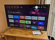 TCL 55P615K 55" LED 4K Smart TV 55 in Television & Remote - Factory Reset