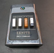 Vintage 1960s Zenith Space Command Four Push Button Retro TV Remote Control