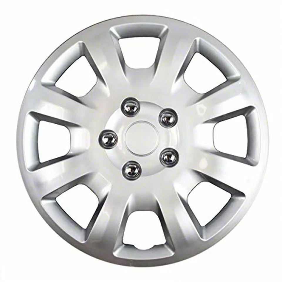 Set of 4 Hubcaps 16" Silver ABS Wheel Covers for 2006 - 2009 Mitsubishi Galant - Изображение 4 из 4