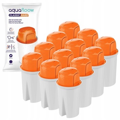 Wasserfilter Kartuschen AquaFloow Classic Hard für Brita Dafi Wessper 12x