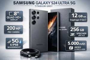 📱Samsung Galaxy S24 Ultra 5G SM-S928B 12GB - 256GB Handy Mobile Smartphone ✅OVP