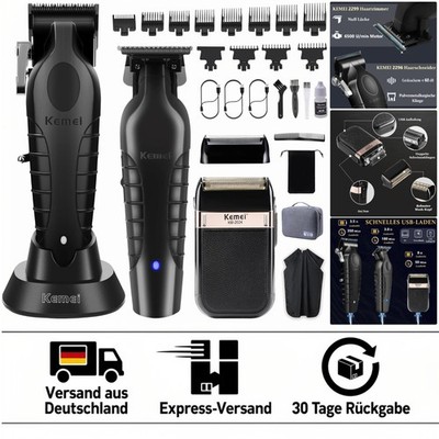 Kabelloses Haarschneider-Set für Herren   Bart- und Haarschneidemaschine mit ...