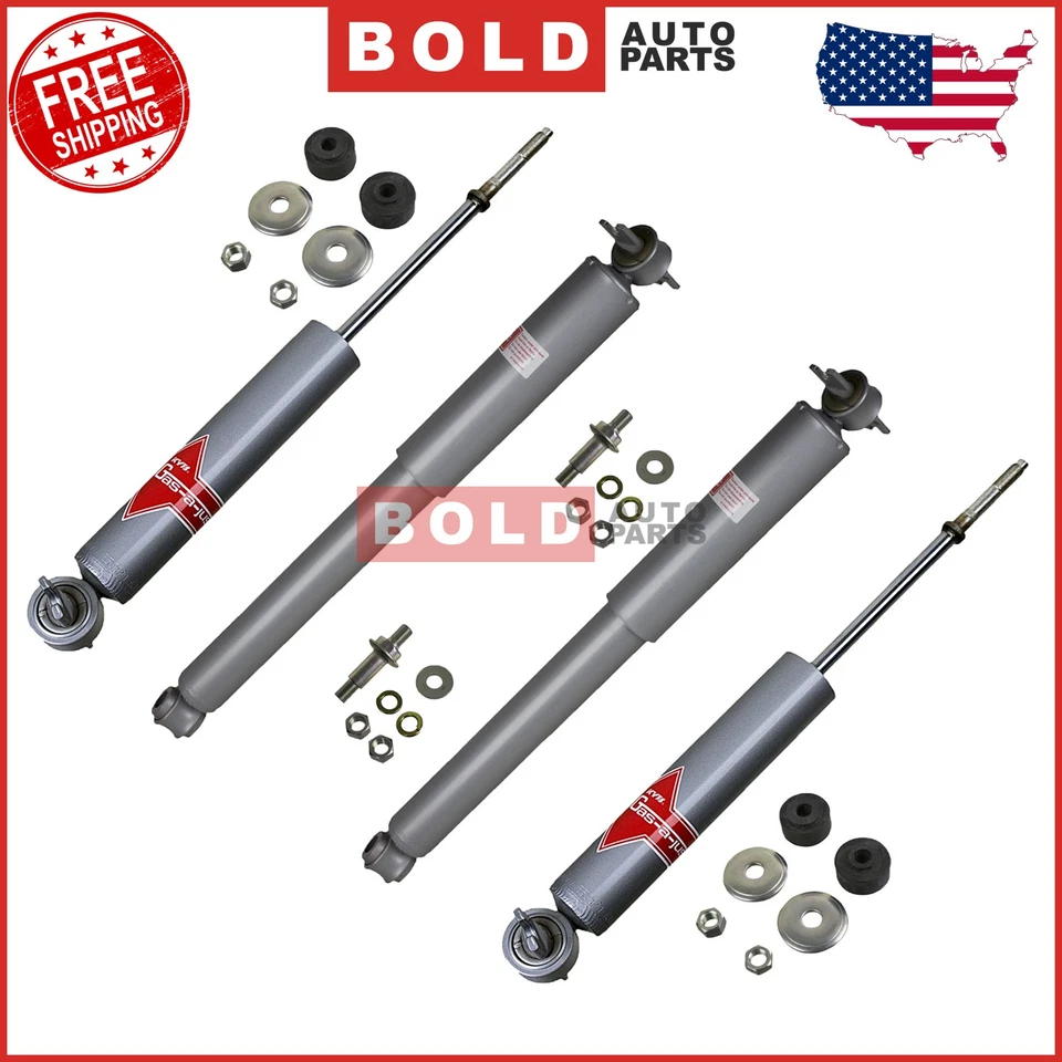 Juego de 4 amortiguadores delanteros y traseros KYB Gas-A-Just para Chevy Buick Oldsmobile Foto 2 de 4