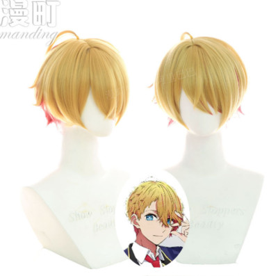 Oshi no Ko Hoshino Akuamarin Cosplay Perücken gelb Farbverlauf Haar hitzebeständig