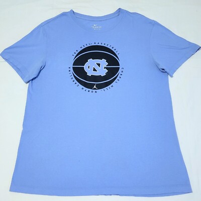Jordan Nike North Carolina Tar Heels blue basketball T-shirt Men's MEDIUM M