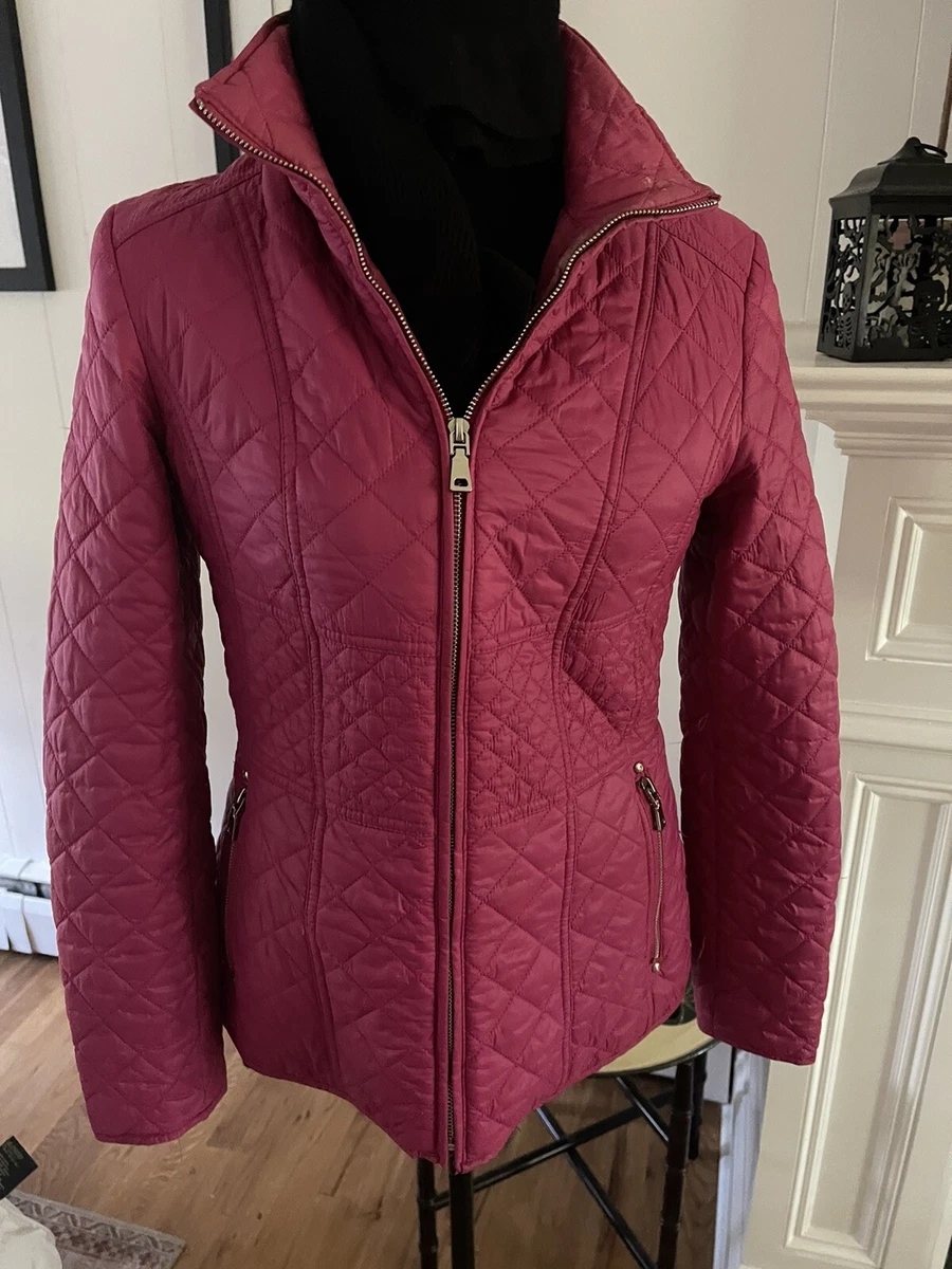 Women's quilted top car coat
