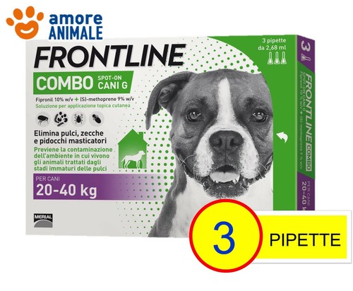 Frontline Combo Cane 3 pipette per cani da 20-40 kg - Antiparassitario OFFERTA - Foto 3 di 3