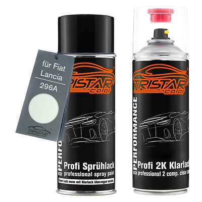 Autolack 2K Spraydosen Set für Fiat Lancia 296A Bianco Divino Glory White