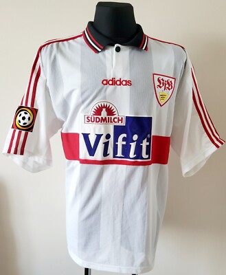 XL★96-97★VfBシュトゥットガルト★adidas★サッカー ユニフォーム VfB Stuttgart 1996 - 1997 Home football Adidas shirt size 2XL | eBay