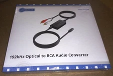 192kHz DAC Audio Converter SPDIF to RCA Optical Toslink to RCA Adapter (7ft)