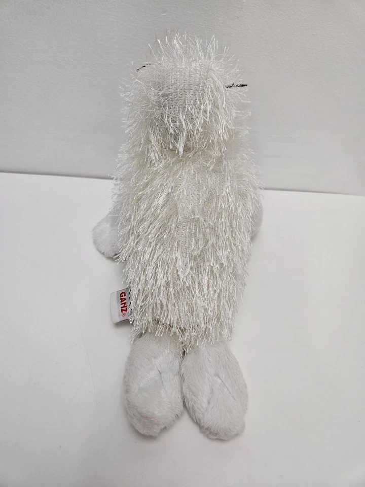 Adorable sello blanco vintage Webkinz sin etiqueta, peluche Ganz (7 pulgadas) Foto 3 de 4