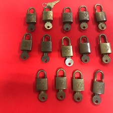 lot of 15 LOUIS VUITTON  Cadena   padlock key vintage old type