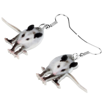 BAMAY Acrilico Anime Possum Orecchini Moda Gioielli Opossum Orecchini Pendenti per Donna Ragazze Charms Regali Possum (Grigio