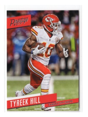 Football Card - 2017 Tyreek Hill 32 - Kansas City Chiefs Panini Prestige