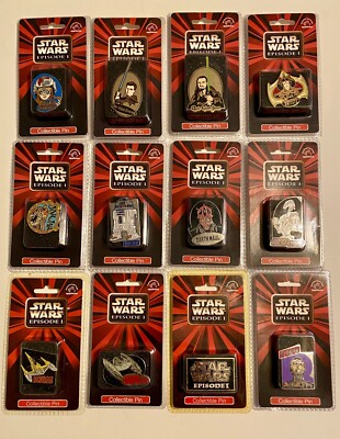 STAR WARS: Episode I Collectible Pins (Complete set of 12)