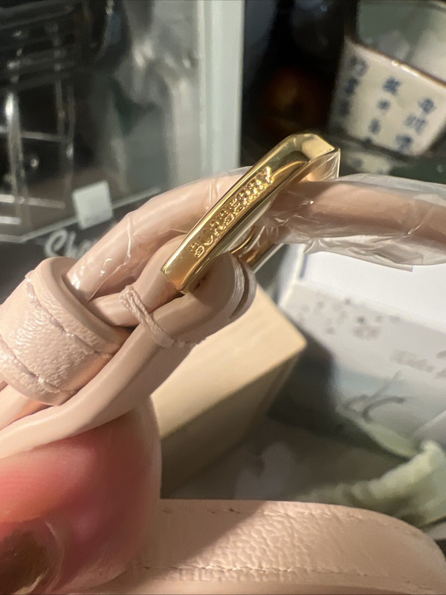 NWT Authentic Burberry Canvas House Check Large Camera Crossbody