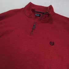 Chaps Long Sleeve 1/4 Zip Pullover Sweatshirt Men's 2XL B9