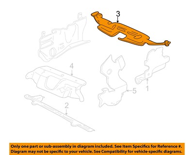 GM OEM 99-05 Grand Am Cooling Splash Shields-Air Inlet Shield 22619965
