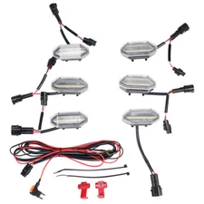 ACCELATEC Upper Grille Running Lights Clear Lens LED Mustang EcoBoost 2015-2017