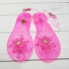 Betsey Johnson Sarai Jelly Sandals Womens sz 8 DEFECT READ