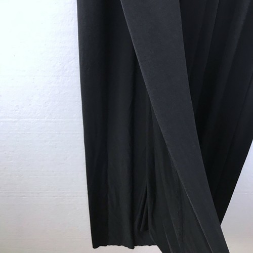 Topshop Women's Size 12 Black Maxi Formal Strappy Keyhole Cutout Dress Side Slit - Picture 7 of 8