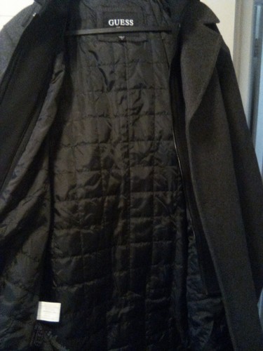 Men's Guess Dress Casual Jacket Size Small w/detachable hood - Picture 8 of 8