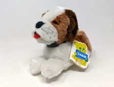 VTG Dakin Bean Bags Little Chalet St. Bernard Soft Plush Toy w/ Keg #28-3409