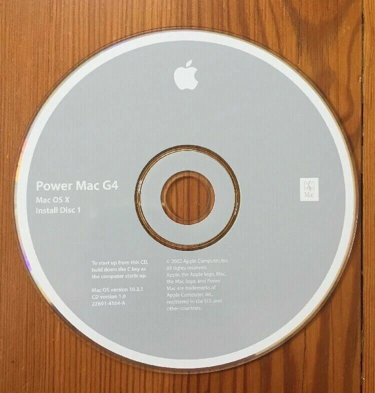 2002 Macintosh Power Mac G4 Mac OS X Jaguar 10.2.1 Software Install CDs Discs - Image 2 of 4