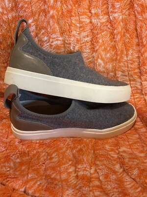Lucky Brand Shoes Sneakers Wool Leather Slip On Size 7.5 M/38 Mens