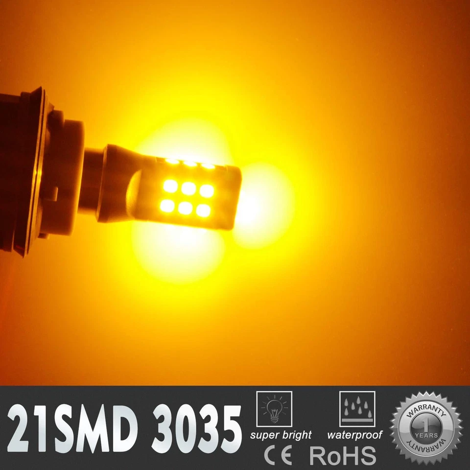 Luz intermitente brillante de estacionamiento intermitente Allá Lighting 1157 21-LED amarillo ámbar Foto 2 de 4