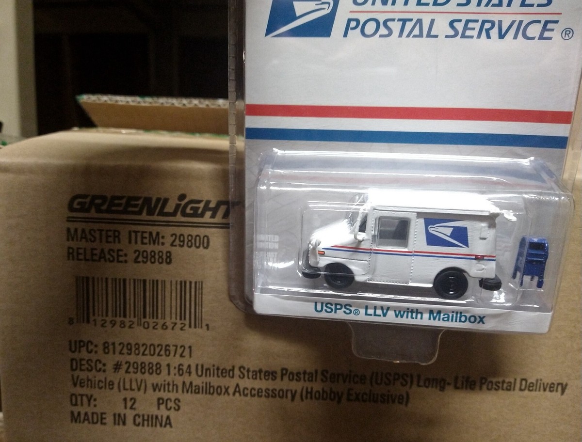 Greenlight USPS US Mail Postal Service Mail Truck LLV with Mailbox