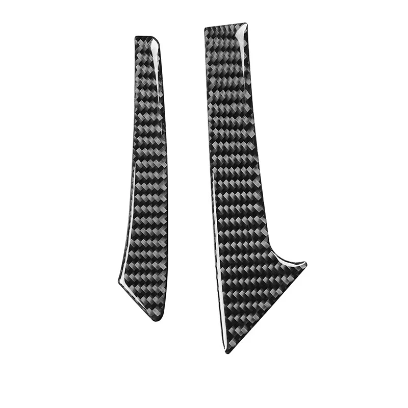 2Pcs Carbon Fiber Central Handle Cover For Chevrolet Corvette C7 2014-2019 Foto 4 de 4