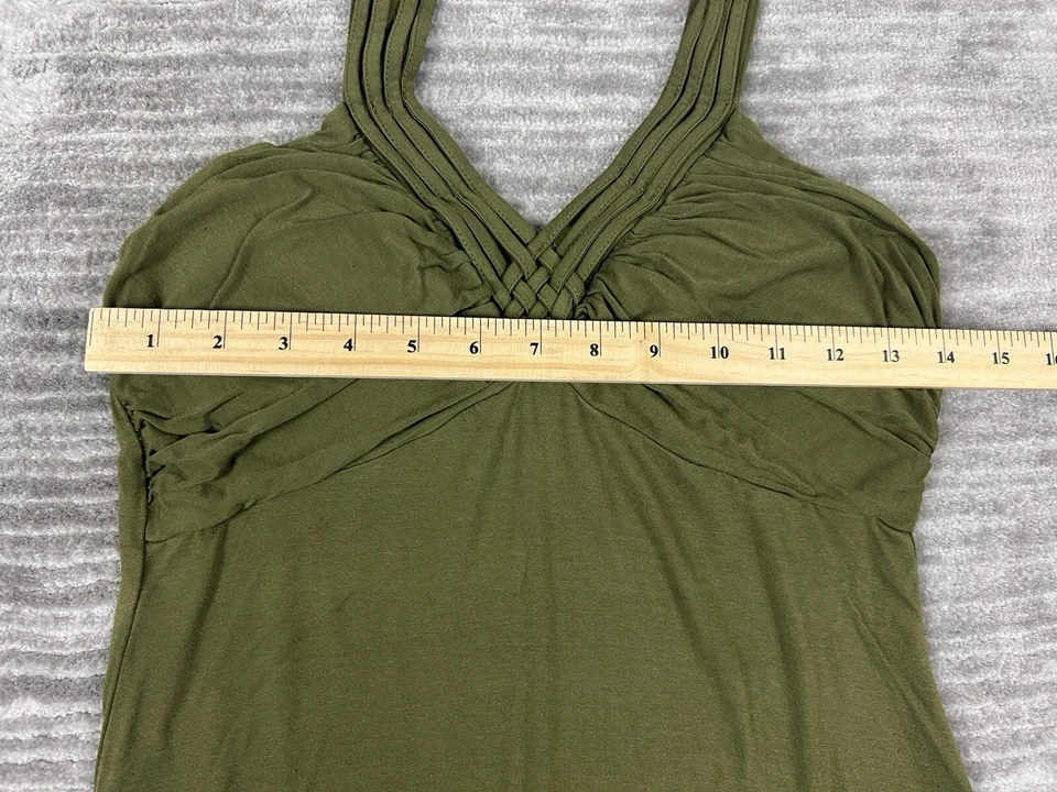 Spense Dress Womens Medium Green Maxi Halter Retro Vibes - image 4 of 4