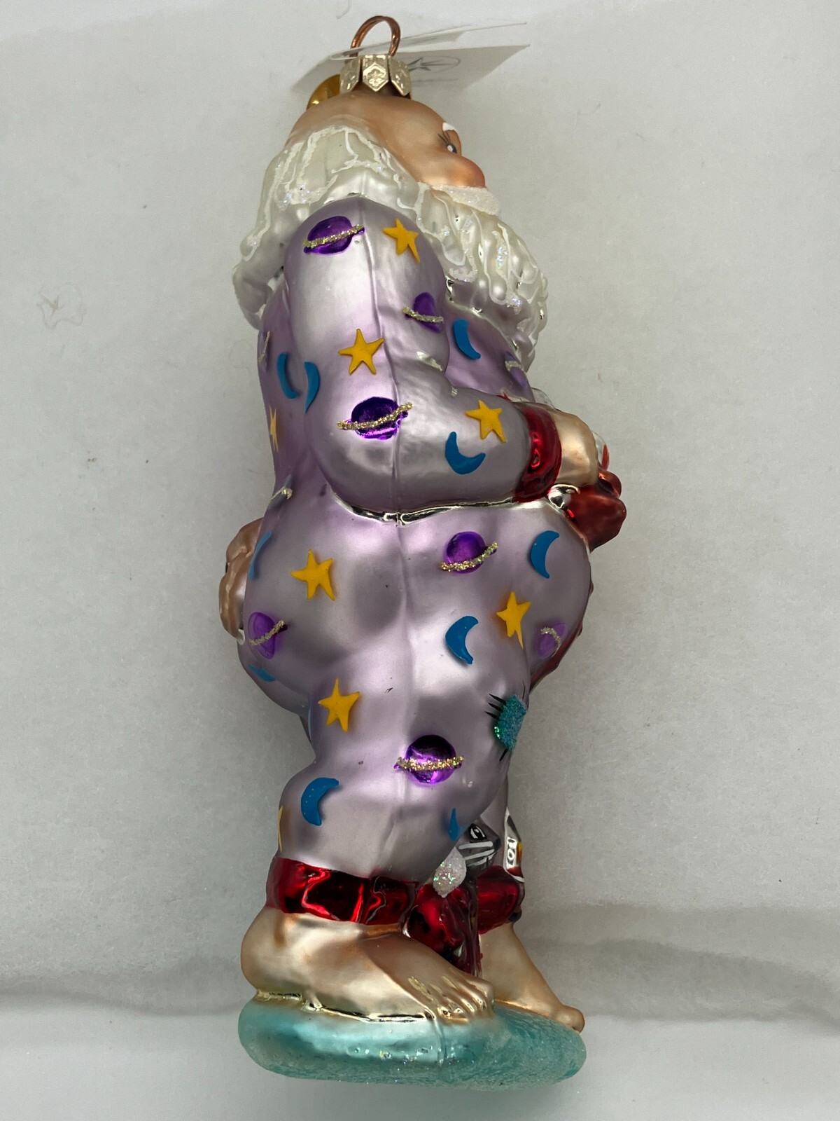 Vintage NEW Christopher RADKO 2000 SANTA JAMAS Glass Ornament 00-281-0 PolandBig