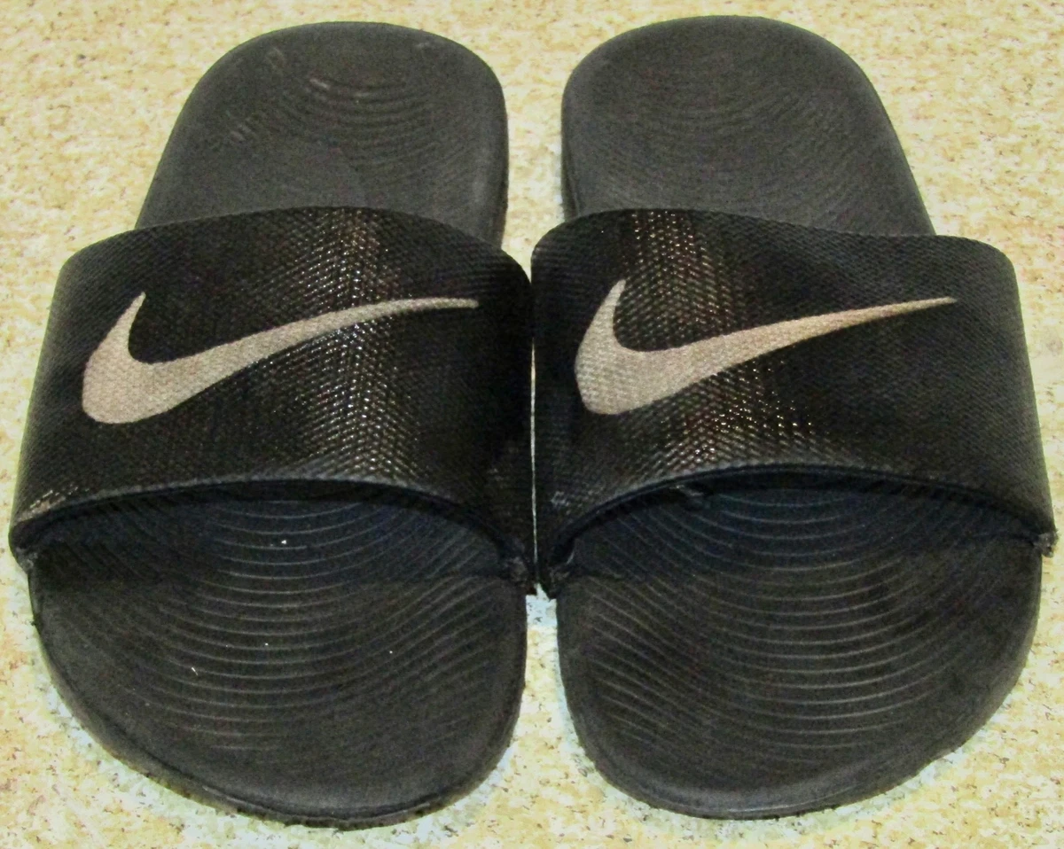 Boys Nike Black Slide Sandals 5