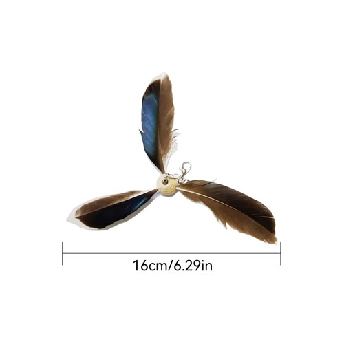 Kitten Cat Toy Refills Replacement Feather Pet Cat Teaser Toy Rotatable 6 PCS - Picture 2 of 12