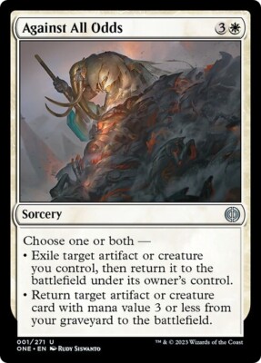 AGAINST ALL ODDS x4 mtg NM-M Phyrexia All Will Be One 4 Unc
